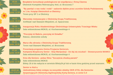 Dni Seniora w Oleśnicy już od 1 paźdzernika! 